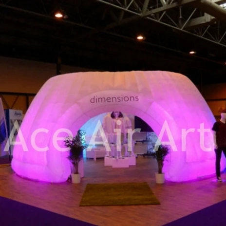 

Fantastic indoor oxford inflatable dome tent with no top,transformable led light dome shape office equipment tent for sale