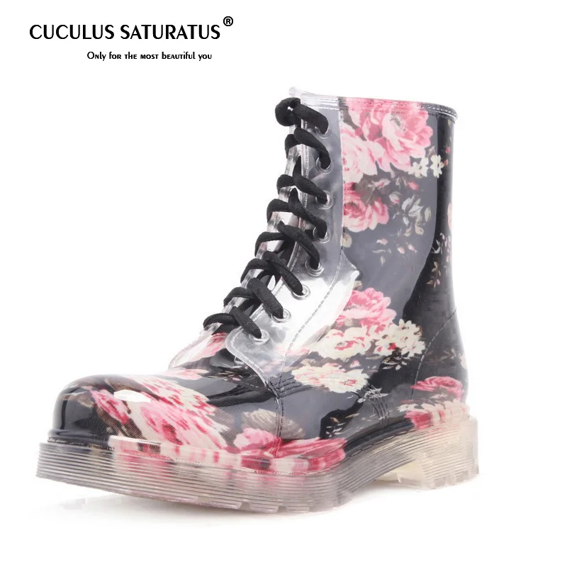 Cuculus/Новинка; Брендовая женская обувь на плоской подошве; сезон весна-осень; ботильоны; женские непромокаемые сапоги; Повседневная обувь в британском стиле; CC-003