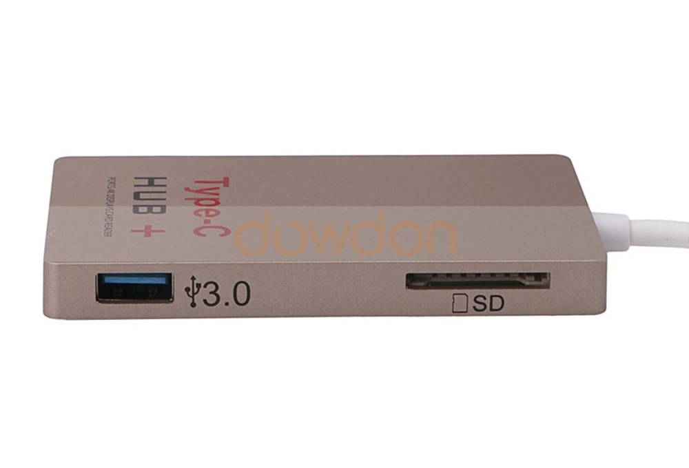 Discount 10pcs/lot 6 Ports USB 3.1 Type c HUB SD Card Reader U-Disk SD Card Reader 4K HDMI Type C Charger for Macbook Pro 8