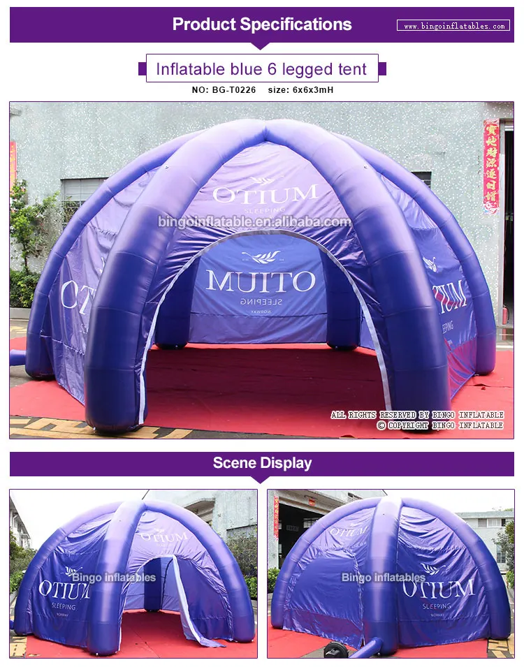 Индивидуальные 6X3 метров 6 ног надувная палатка-паук/вечерние палатки надувной шатер игрушки палатки