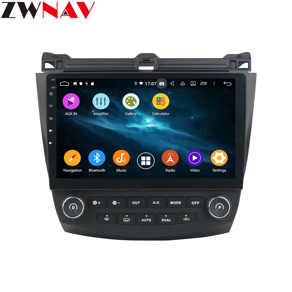 Top 10.1" Android 9 4+64G DSP Car DVD Player GPS navigation For HONDA ACCORD 7 2003-2007 head unit multimedia player tape recorder 5
