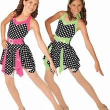 Жюстокор, гимнастический купальник для девочек ценовая политика; узор в горошек; современные танцевальные костюмы Показать Костюмы платье