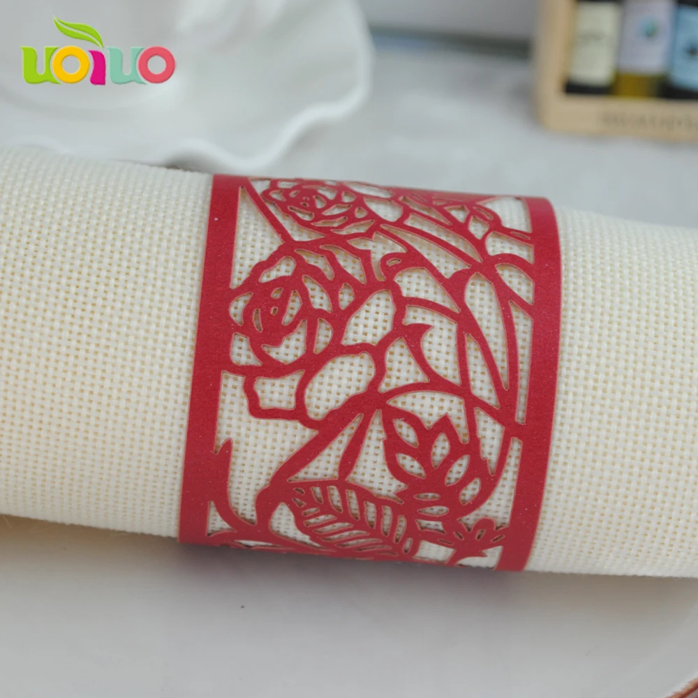 new design Eco friendly rose custom paper wedding supply wedding towel