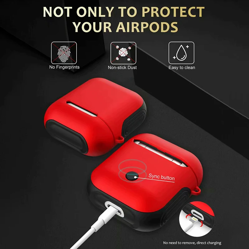 Беспроводные чехлы для наушников Bluetooth Apple AirPods чехол сумки защитный AirPod