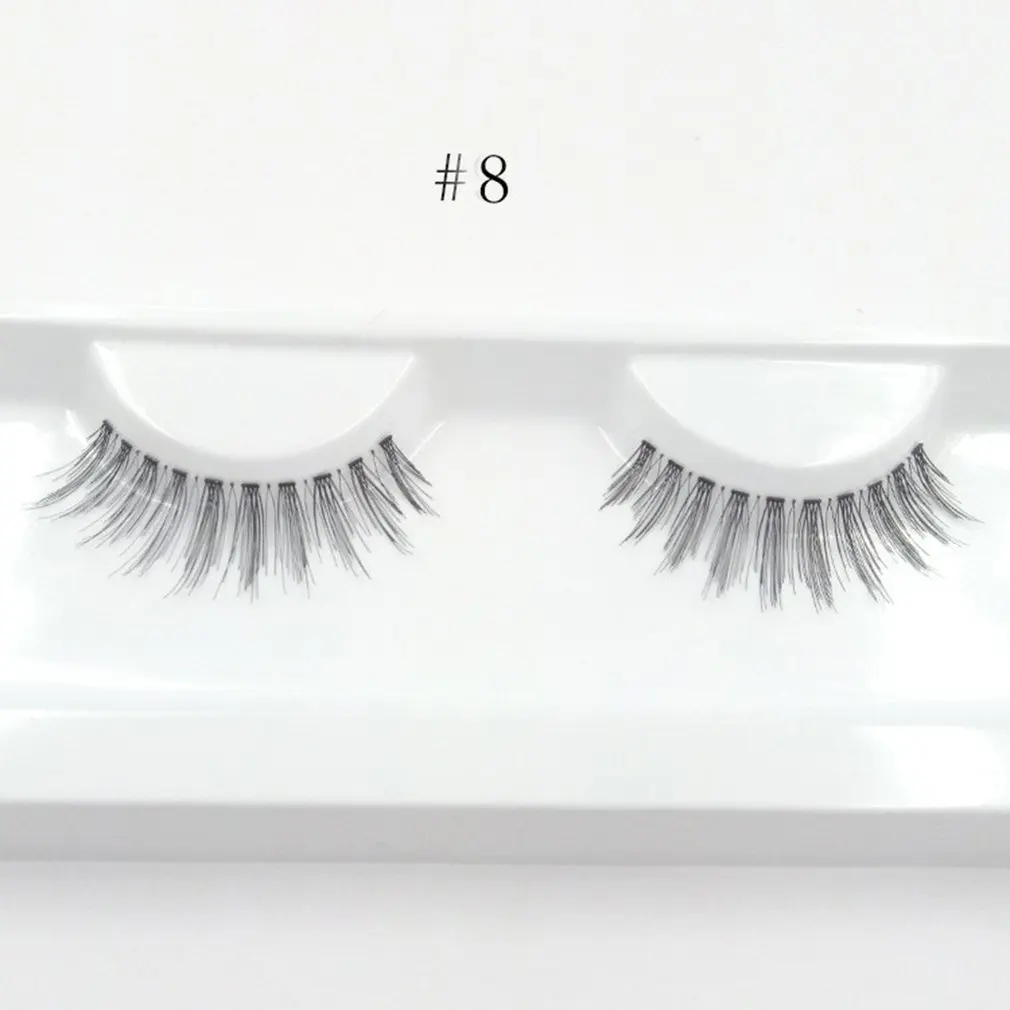 

2 Pairs False Eyelashes Lengthen Eye Lashes Handmade Strip Fake Lashes Eyelash Natural Bending Eyelashes Makeup Cosmetics Tool