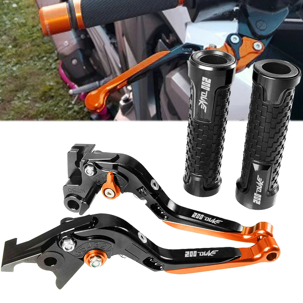 

Motorcycles CNC Handle Brake Clutch Levers and handlebar handle grips set For KTM DUKE200 DUKE 200 2012-2019 2013 2014 2015 2016