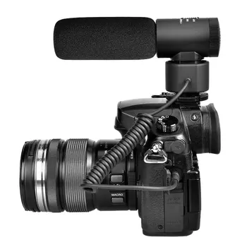 

Comica CVM-V20 Recording Microphone Camera Cardioid Directional Interview Video Microphone for DSLR Condenser Microphone Mic