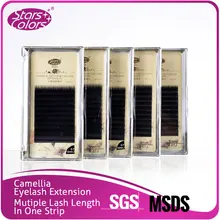 5 лотков/Лот, 11 линий, супер мягкие ресницы, толщина 0,07 мм, шелк, 3 разных длины в одной полоске, Очаровательные ресницы для макияжа