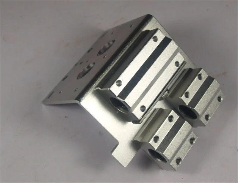 Reprap Prusa i3 X axis dual hotend X металлическая двойная каретка экструдера для DIY 3D принтера из алюминиевого сплава 45 мм расстояние отверстия