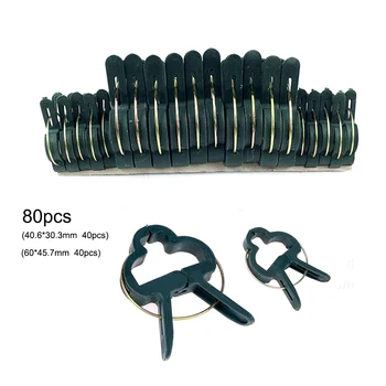 

80pcs/set Garden Plant Clips Plastic Fixed firmly Figure grasp plant Pin Clips Ties Vegetable Growing Supports Clips
