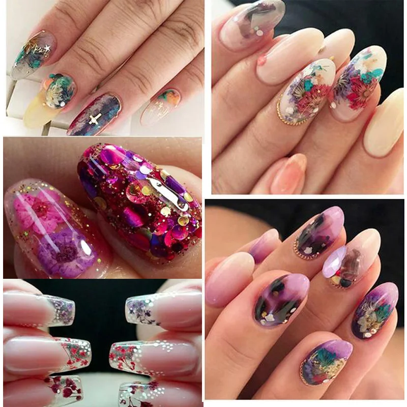 24 шт., сушеные цветы для ногтей, 3D УФ Гель-лак для ногтей, украшения для ногтей, натуральный прессованный сухой цветок, Маргаритка для ногтей, боди-арт, краска для лица