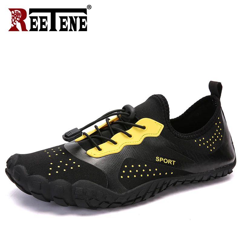 

REETENE 2019 Summer Spring Breathable Light Mesh Patchwork Men Shoes Casual Sneakers Male Adult Water Walking Quality Footwear