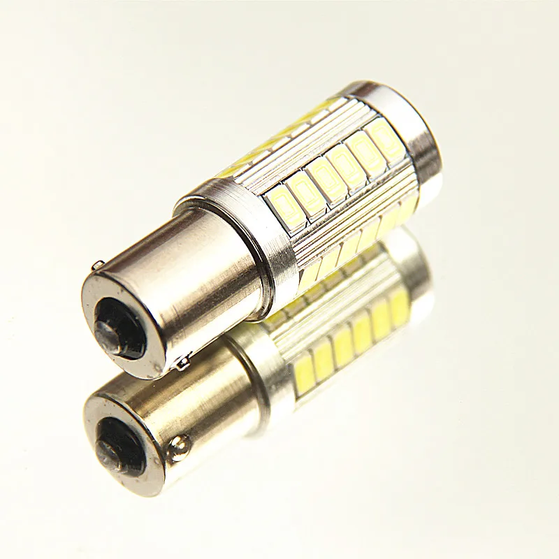 Dianshi 10 шт. Ba15s 1156 33-5630 SMD светодиоды с топом с двумя объективами Автомобильный Обратный заднего хвостовые лампы потолочный плафон