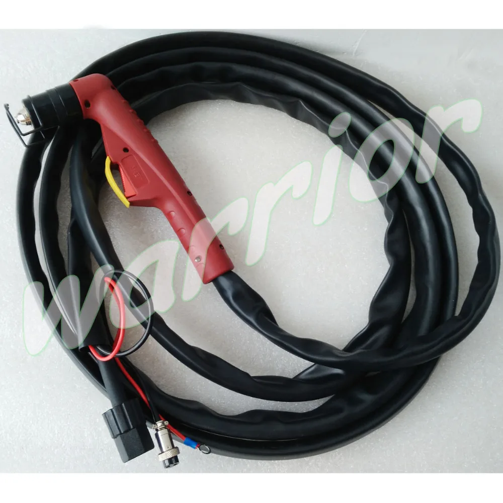 

P80 Air Plasma Cutting Torch M16 Connector 5 Meters Cable 16 Feet Leather Cable