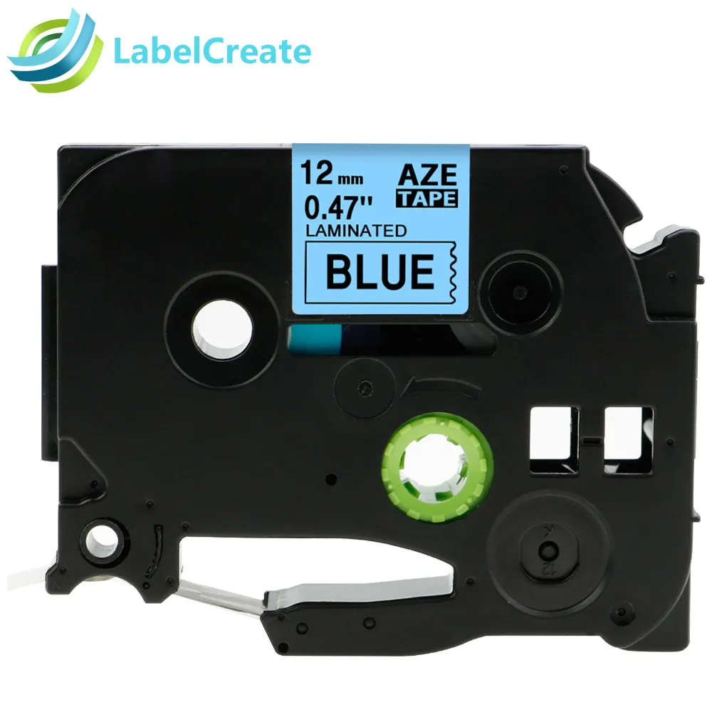 Airmall 12 мм совместимый TZe231 для Brother P-touch этикетка переключение на ноль ленты TZe-131 tze431 этикетка картриджи для принтера этикеток - Цвет: Black on Blue
