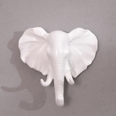

lovers in Horses and sheep head Elephants, rhinoceroses wall creative key clothes hat hook sculpture crafts statue home