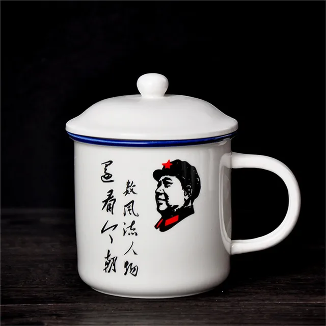 turkish tea cups enamel cup ceramic classic nostalgic mao tse tung