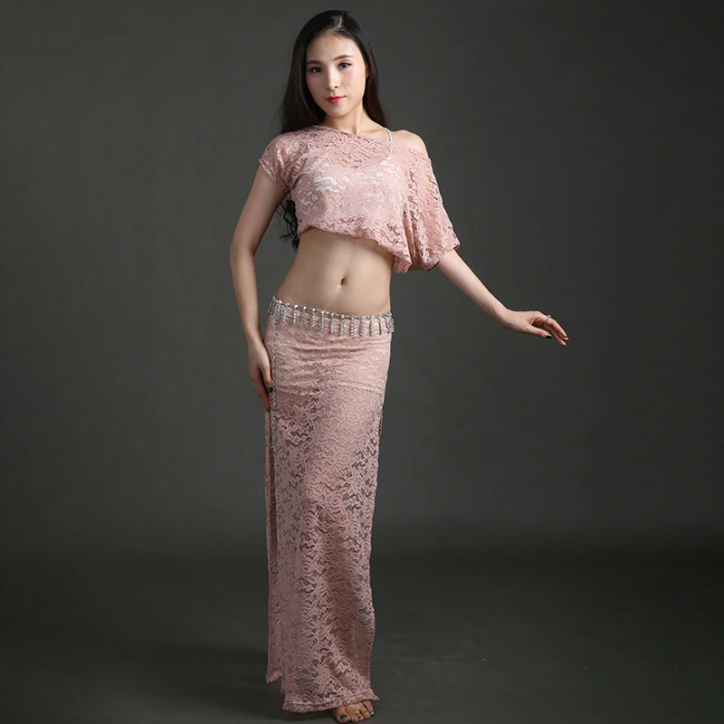 2 pieces top skirt Танец живота Восточная Алмазная вышивка юбки бюстгальтер платье Костюм для восточных танцев Танцы Пояс для танца живота костюм набор 2102 - Цвет: 2 pieces top skirt