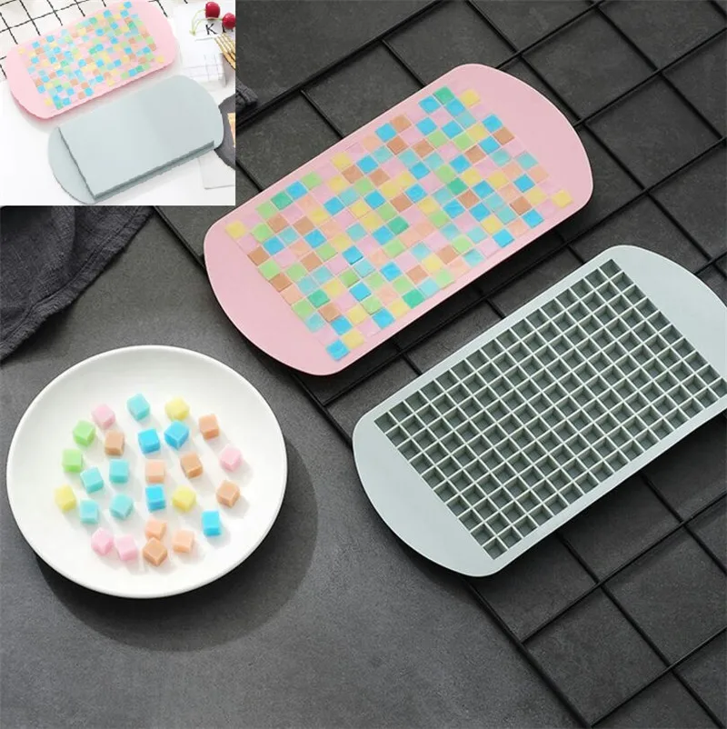 

160-Cavity Small Silicone Drink Ice Cube Pudding Jelly Soap Mold Mould Tray Tools Ice Cream Makers Mini Ice Crushing Mold