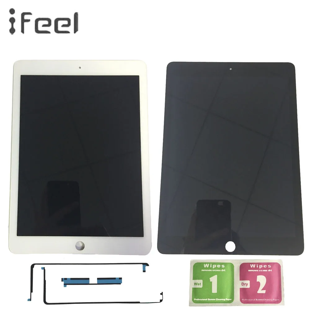 

10 Pieces/Lot Full Tested LCD Display Digitizer Touch Screen Assembly For iPad Air 2 2nd Gen A1566 For iPad 6 A1567 Replacement