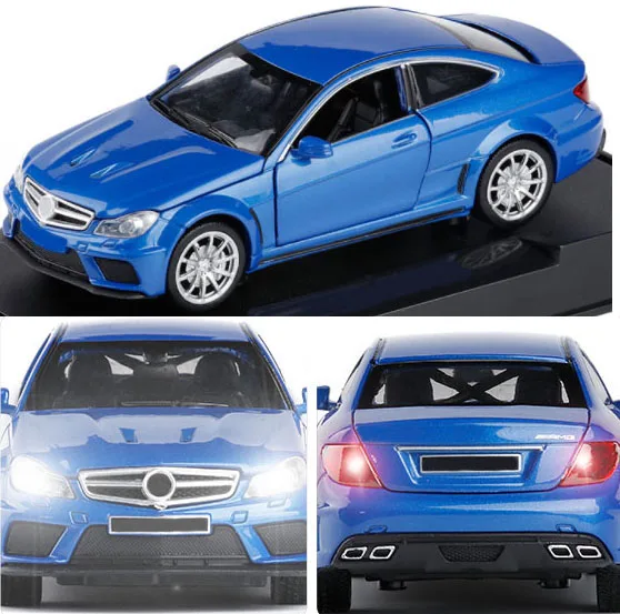 

1:32 C63 Super Car High Simulation Toy Car Model Alloy With Pull Back Vehicle Children Toys Gift Collection Free Shipping