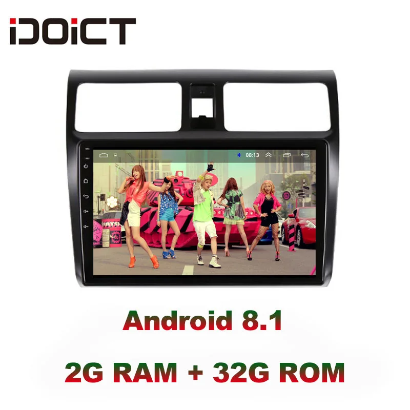 Sale IDOICT Android 8.1 IPS 2G+32G  Car DVD Player GPS Navigation Multimedia For Suzuki Swift radio 2008-2015 car stereo 0