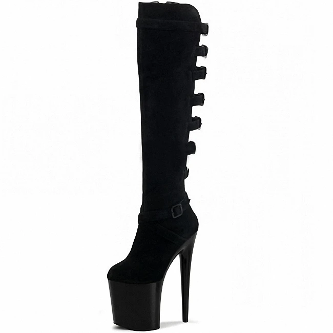 20cm pole dancing boots thigh high stiletto boots 8 inch Spike Heels platform Over The Knee Boots sexy clubbing women's shoes