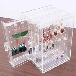 Прозрачные ювелирные изделия пластиковые цепочки и ожерелья браслет стойки серьги Вешалка Дизайн Ногтей Дисплей стенд ювелирные изделия