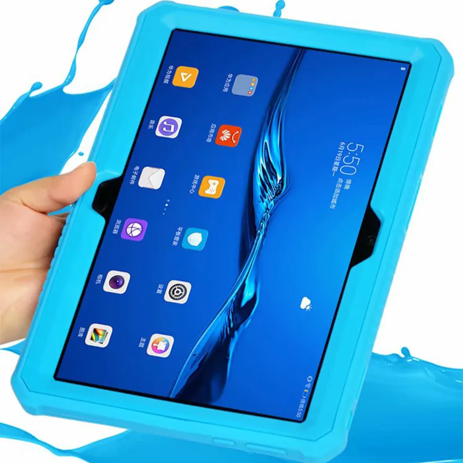 Сверхпрочный защитный чехол для Huawei MediaPad M5 Lite 10 BAH2 W19/L09/W09 1 &quotсиликоновый ПК