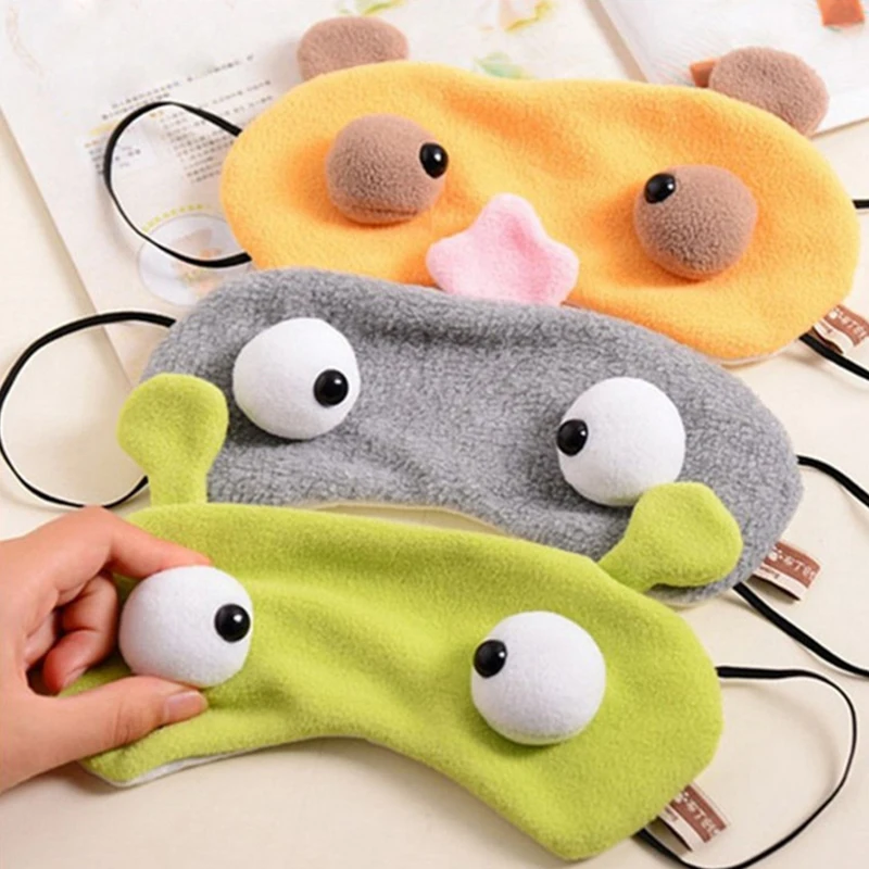 

Cartoon Eye Mask For Sleep 3d Blackout Sleeping Mask Cute Patterns Sleeping Aid Travel Rest Breathable Blindfolds Better Sleep