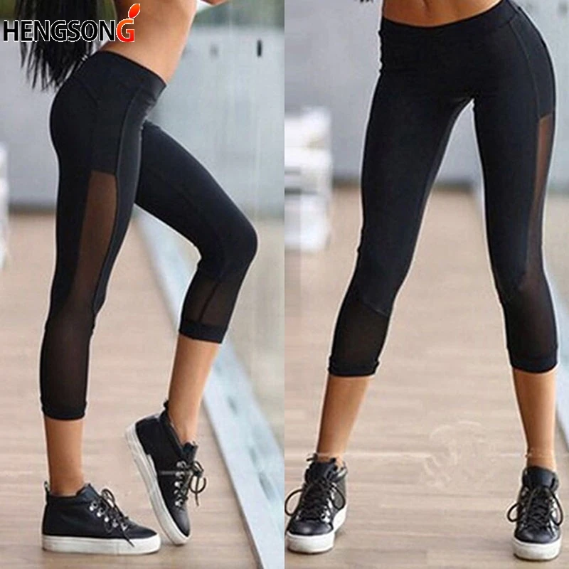 Sexy Women Push Up Leggings Gothic Mesh Design Trousers Pants Black Capris Sportswear New Fitness Leggings Sexy Women Push Up Leggings Gothic Mesh Design Trousers Pants Black Capris Sportswear New Fitness Leggings