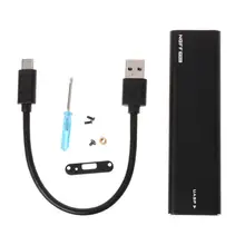 Высококачественный USB-C M.2 NGFF корпус жесткого диска B Ключ SATA считыватель SSD к USB 3,0 адаптер алюминиевый Портативный