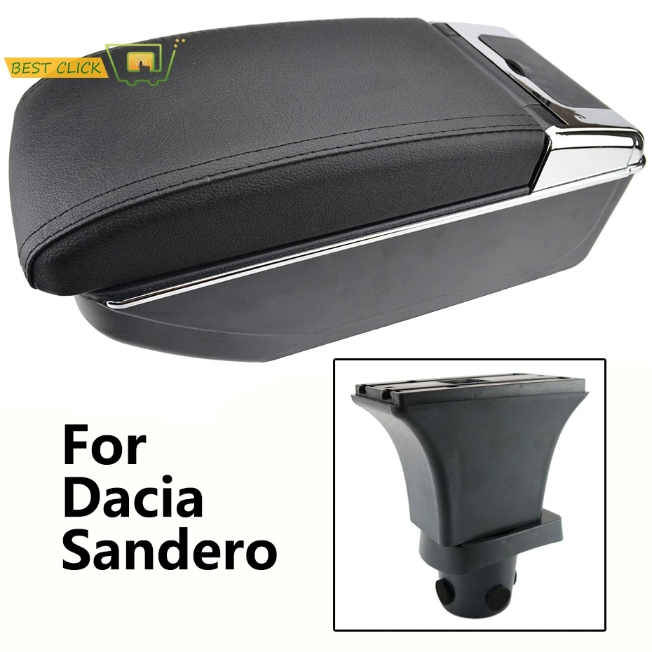 

Center Centre For Dacia Renault Logan 2013 - 2017 Dual Armrest 2014 2016 Cup Holder Box Leather Arm Rest Console