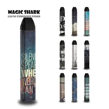 

Magic Shark English Words Flower Beautiful Landscape Sticker Case Full Wrap Film for Uwell Caliburn