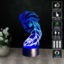 Подарок на день матери мультфильм фигура Led ночник 3d визуальная Таблица лампа с гравировкой акрил подарки Фея Lambas для детей