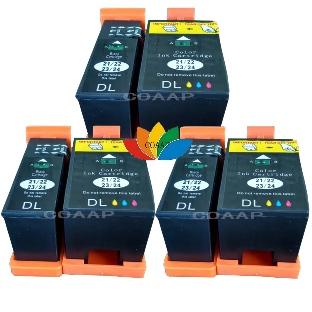 Buy 6 Compatible dell 21/22 Ink Cartridges For Dell V313 V313W V515W P513W