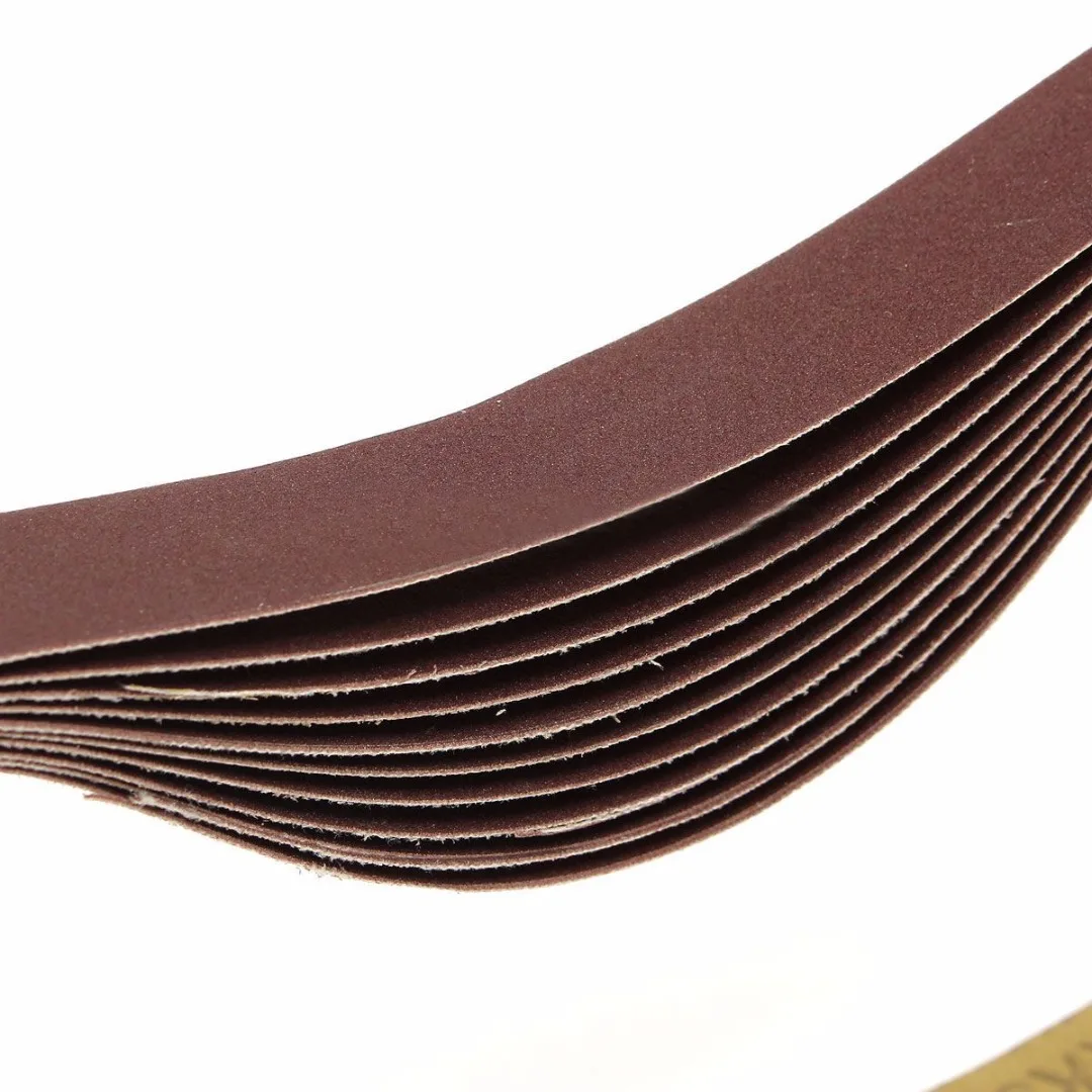 10pcs New 760mm*25mm Abrasive Sanding Belts for Rexon Clarke 80 Grit~600 Grit