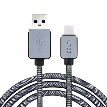 

USB-C Braided Cable Superspeed Standard USB 3.0 Male to Type C Male Data Sync and Charging Cable for Samsung Galaxy S8, and more