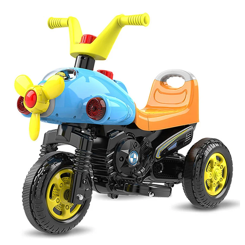 Детский мотоцикл электрический трехколесный мотоцикл дети кататься на игрушке автомобиль ребенка электромобиль Дети ездить на мотоцикл трехколесный велосипед
