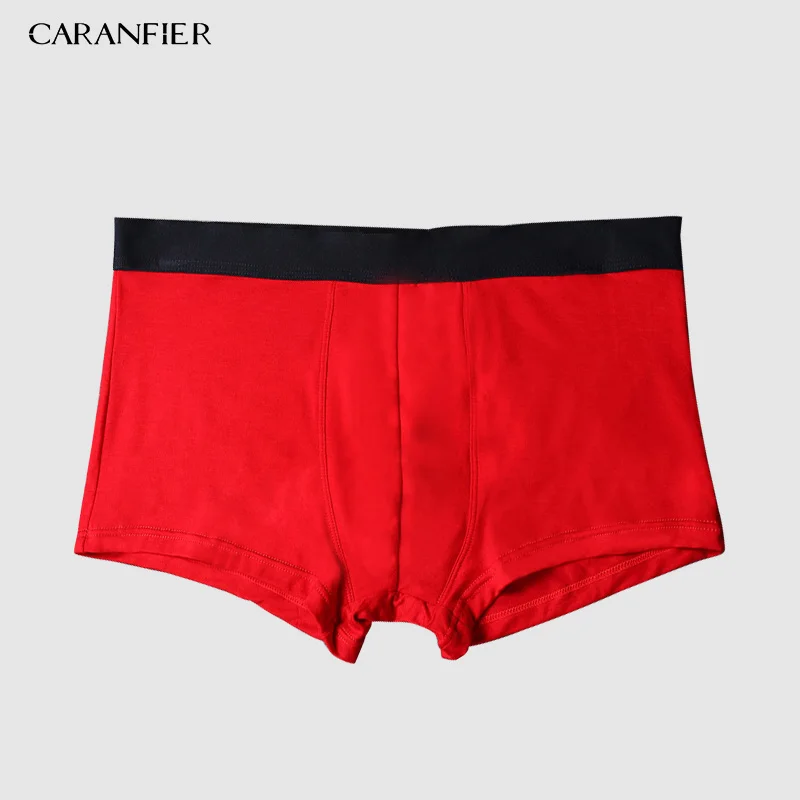 CARANFIER, 4 шт., мужские хлопковые трусы, мужское нижнее белье, боксеры, дышащие мужские боксеры, одноцветные трусы, удобные брендовые шорты Jdren