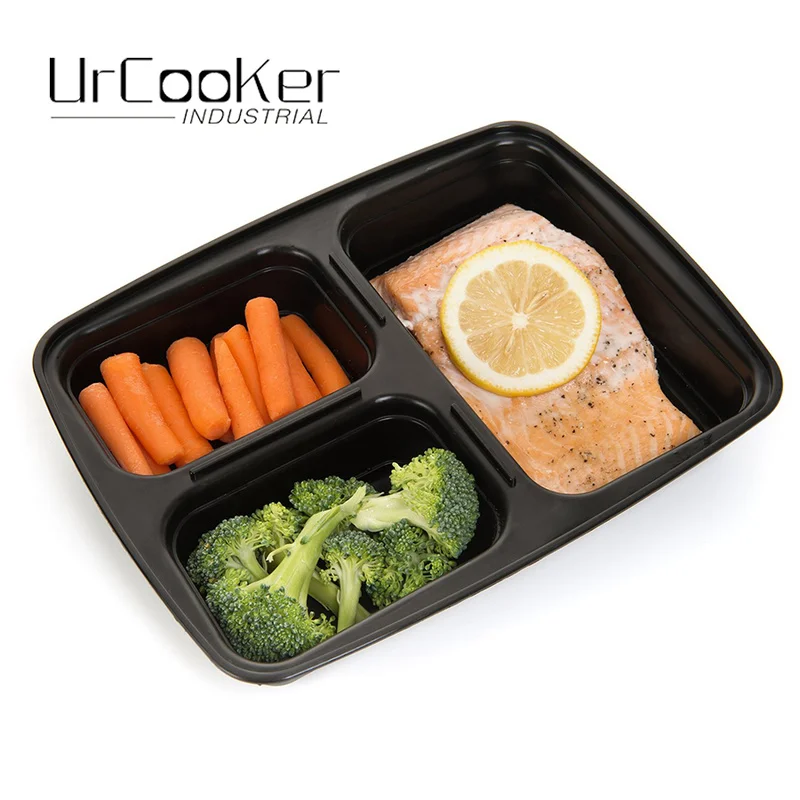 

10pcs/set 1000Ml Disposable Snack Packing Boxes with Lids Plastic Food Box
