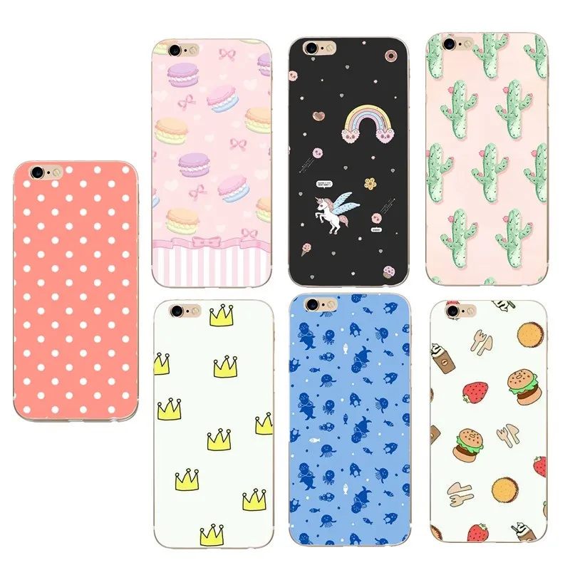 Soft TPU Phone Cases For iphone 6 Covers Silicon Funda 6s 7 8 7plus 8plus X XS 5 5s se Bags Skin Cute |