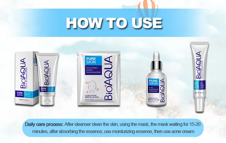 BIOAQUA Anti Acne Facial Cleanser description image