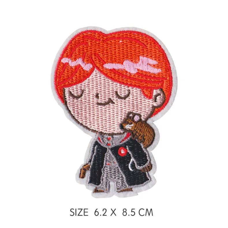 10 шт. в упаковке оптовая продажа тканевая наклейка с клеем Волдеморт значок Hedwig