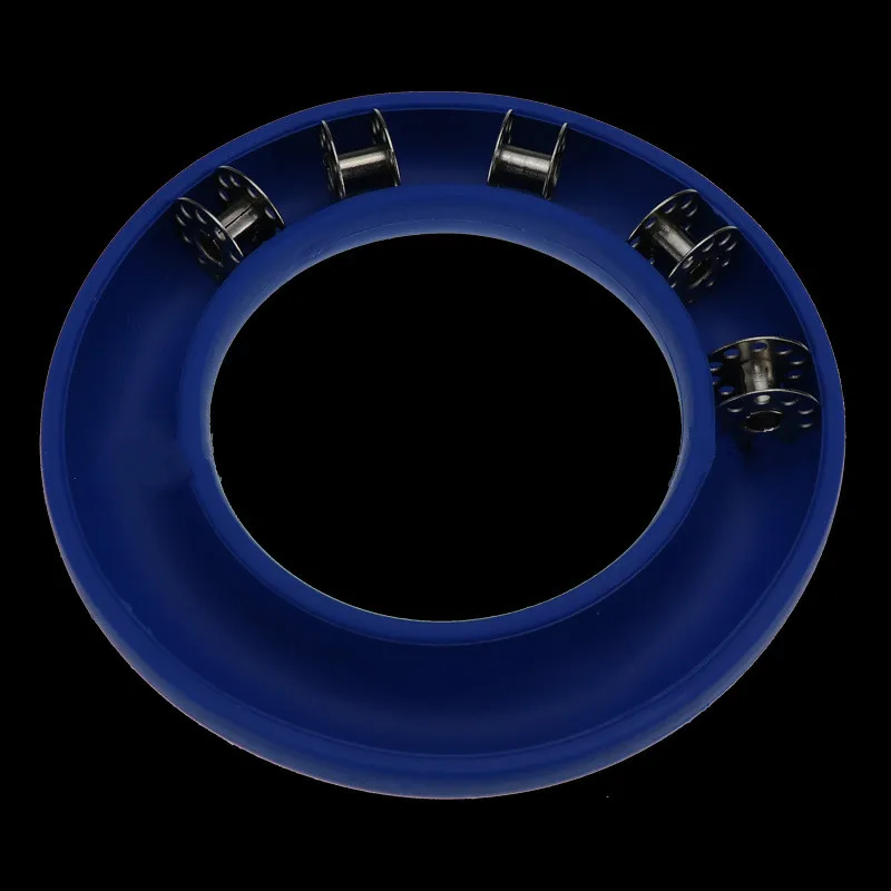 

Free Shipping Blue/Purple Plastic Bobbin Storage Box Rubber Ring DIY Portable Tools Bobbin Holder Sewing Bobbin Saver Ring