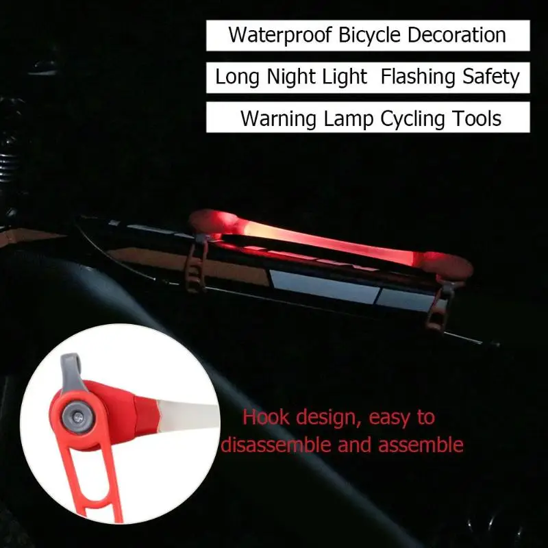 Sale Waterproof Bicycle Decoration Night Light Safety Warning Lamp Cycling Tools 4