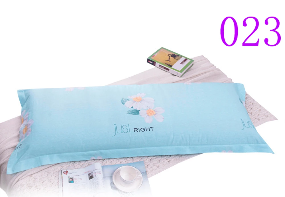 New Cotton 1Pcs Long Pillowcase Bedroom Pillow Case Double Pillowcover Home Textile pillowslip 1.2m 1.5m Bedding Bedclothes leaf