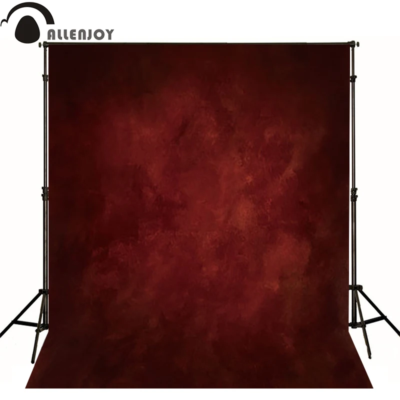 Tanie Allenjoy cienka tkanina winylowa fotografia tło czerwone zdjęcie tło dla Studio czysty kolor photocall ślub Halloween boże narodzenie