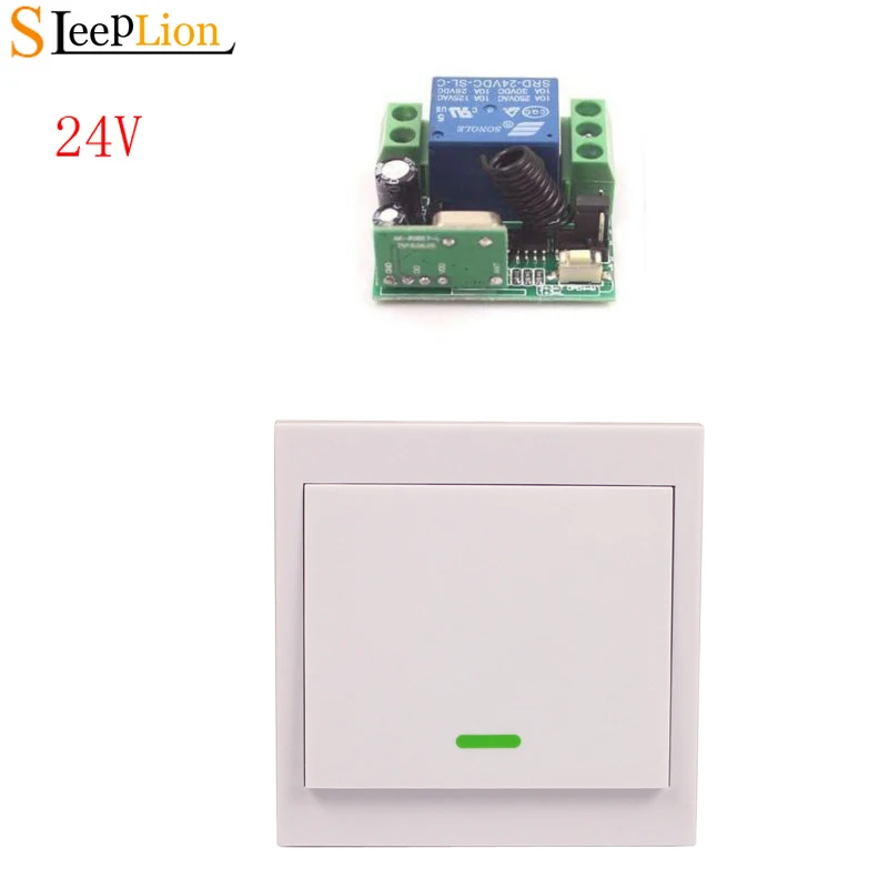 

Sleeplion Remote Control Switch 24V Lamp Light Motor Door Gate Wireless Switch 24V Wall Control 1/2/3 Controller Transmitter