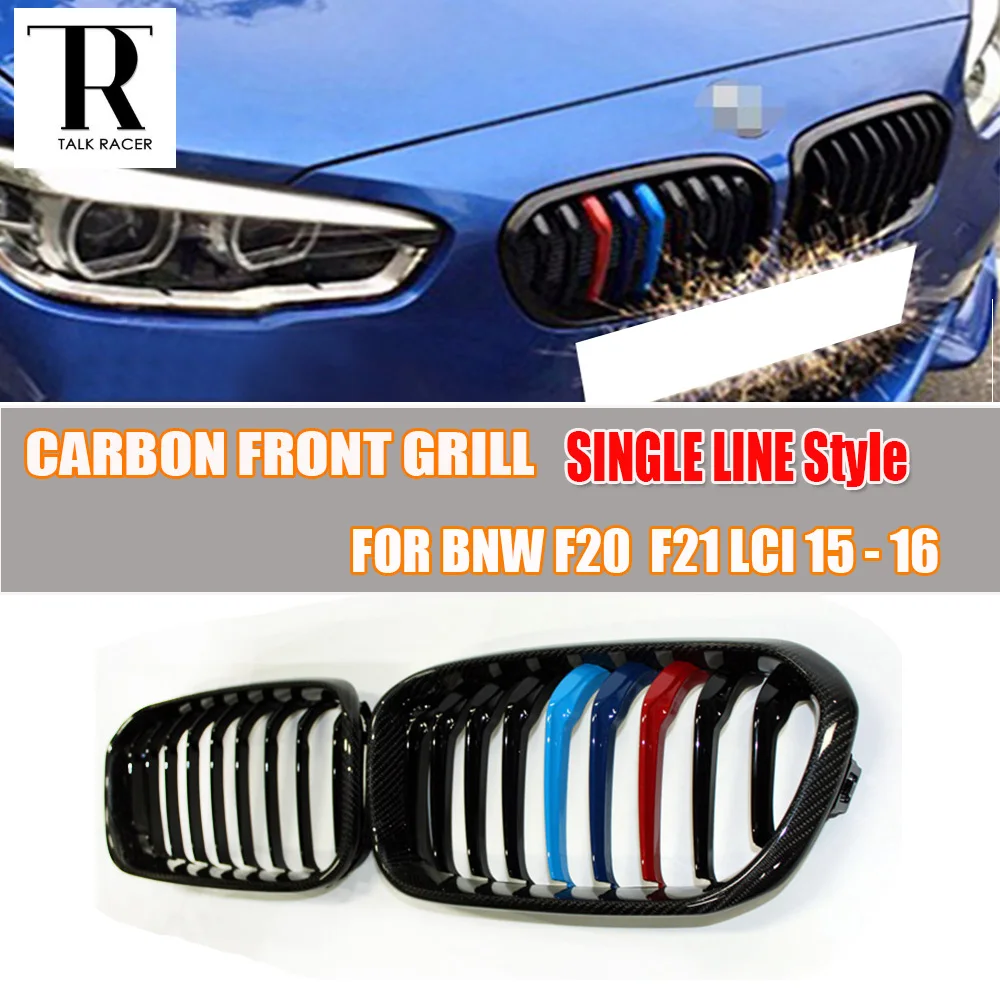 Решетка переднего бампера из углеродного волокна F20 F21 LCI для BMW 2015 2016|mesh grille|grill for